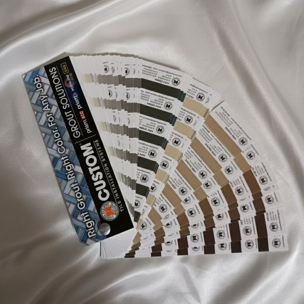 Custom Building Products Grout Solutions Color Sample Fan Deck NWOT